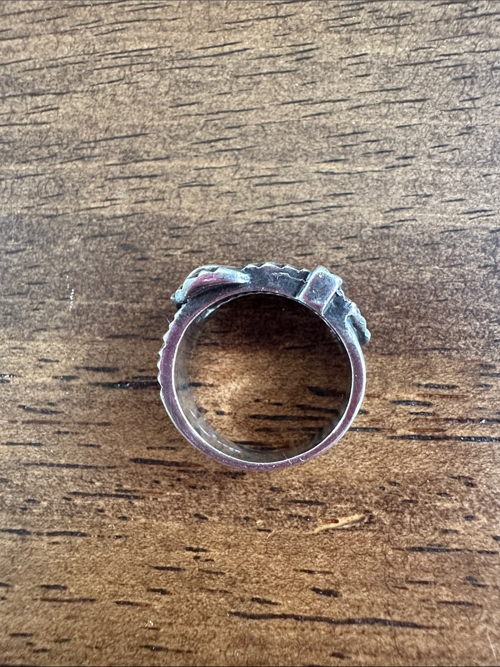 Sterling Silver Ornate Buckle Ring - Size 4.75 - Picture 5 of 7